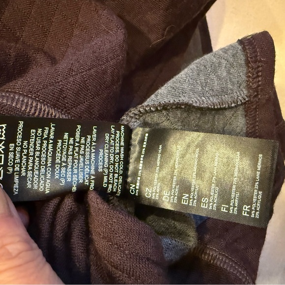 Kuhl Women’s Athena Maroon and Gray High Neck Sweater sz L - Picture 8 of 11